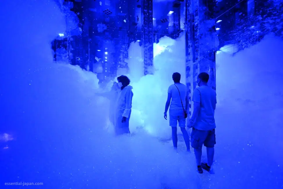 teamLab Kyoto Biovortex, museo inmersivo interactivo de arte digital en Kioto
