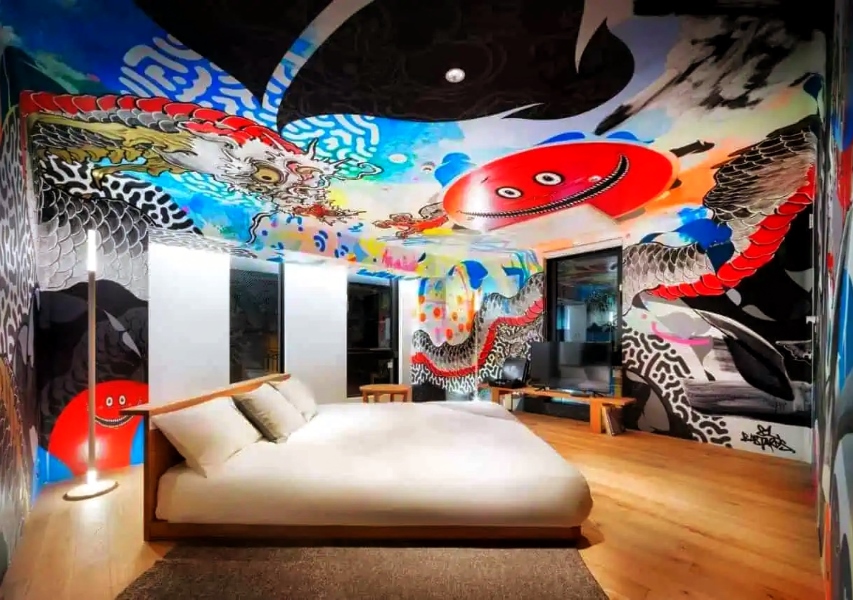 Habitación del hotel BnA Wall de Tokio