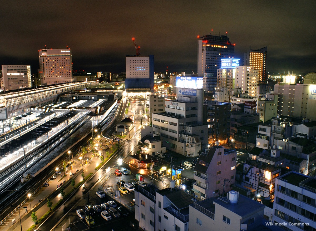 Okayama (岡山): cómo llegar, qué ver y hacer. Fotos desde el lado oeste de la estación JR de Okayama
