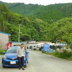 Carnet necesario para conducir en Japón un coche de alquiler. Foto: manejando un auto por Tohoku (norte de Japón)