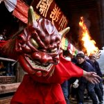 Festival Dadaoshi (だだおし): ritual de fuego de Nara que expulsa demonios en el templo Hasedera de Sakurai